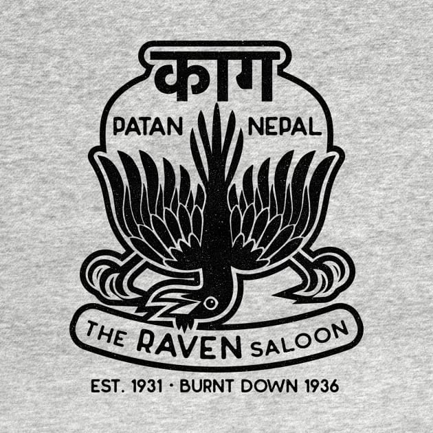 The Raven Saloon (black version) by toadyco